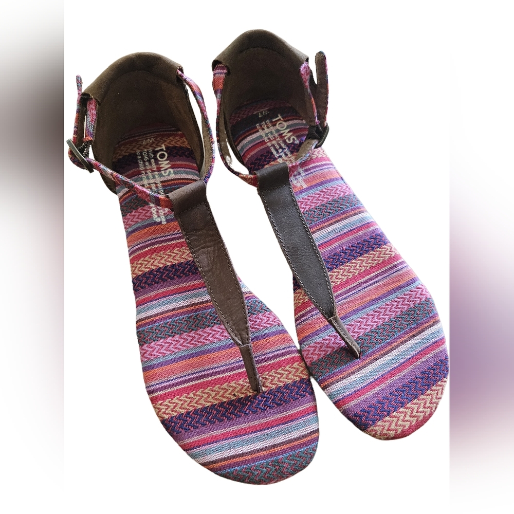 Toms Striped Thong Women's Sandals
